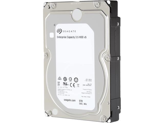 Seagate Enterprise Capacity 3.5'' HDD 6TB 7200 RPM 4Kn SAS 12Gb/s 256MB Cache Internal Hard Drive ST6000NM0105
