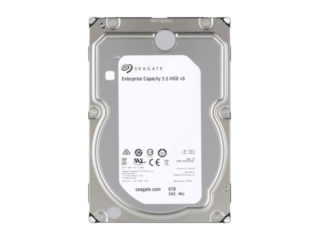 Seagate Enterprise Capacity 3.5'' HDD 6TB 7200 RPM 4Kn SAS 12Gb/s 256MB Cache Internal Hard Drive ST6000NM0105