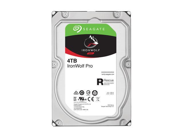Seagate IronWolf Pro 4TB NAS Hard Drive 7200 RPM 128MB Cache SATA 6.0Gb/s 3.5' Internal Hard Drive ST4000NE0025