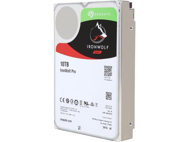 Seagate IronWolf Pro 10TB NAS Hard Drive 7200 RPM 256MB Cache SATA 6.0Gb/s 3.5' Internal Hard Drive ST10000NE0004