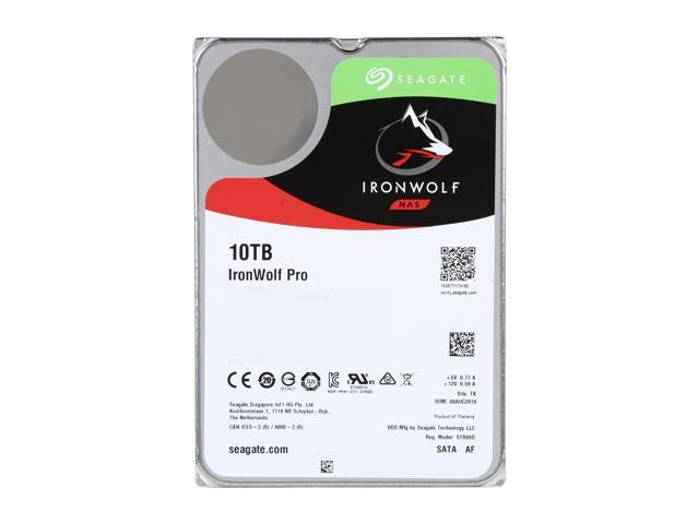 Seagate IronWolf Pro 10TB NAS Hard Drive 7200 RPM 256MB Cache SATA 6.0Gb/s 3.5' Internal Hard Drive ST10000NE0004