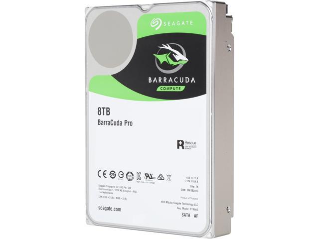 Seagate BarraCuda Pro ST8000DM0004 8TB 7200 RPM 256MB Cache SATA 6.0Gb/s 3.5' Hard Drive Bare Drive