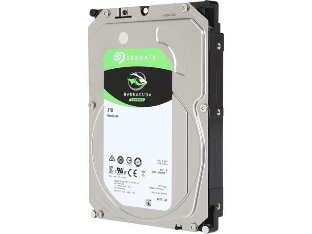 Seagate BarraCuda ST4000DM004 4TB 5400 RPM 256MB Cache SATA 6.0Gb/s 3.5' Hard Drives Bare Drive - OEM