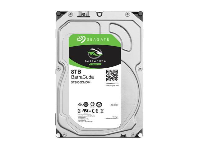 Seagate BarraCuda NE-ST8000DM004 8TB 5400 RPM 256MB Cache SATA 6.0Gb/s 3.5' Internal Hard Drive Bare Drive