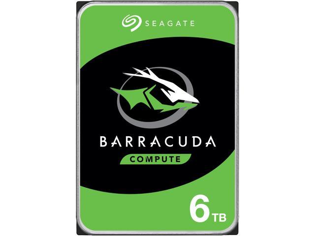 Seagate BarraCuda ST6000DM003 6TB 5400 RPM 256MB Cache SATA 6.0Gb/s 3.5' Internal Hard Drive Bare Drive