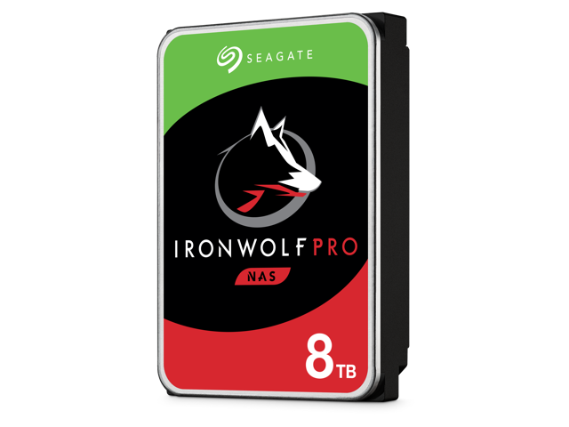 Seagate IronWolf Pro 8TB NAS Hard Drive 7200 RPM 256MB Cache CMR SATA 6.0Gb/s 3.5' Internal HDD ST8000NE001
