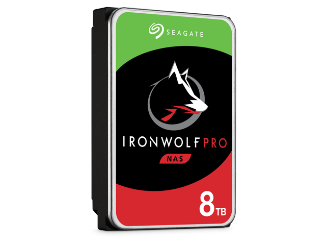 Seagate IronWolf Pro 8TB NAS Hard Drive 7200 RPM 256MB Cache CMR SATA 6.0Gb/s 3.5' Internal HDD ST8000NE001