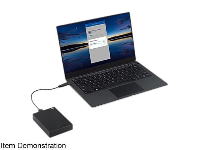 Seagate - One Touch with Password 5TB External USB 3.0 Portable Hard Drive with Rescue Data Recovery Services - Black - image 11