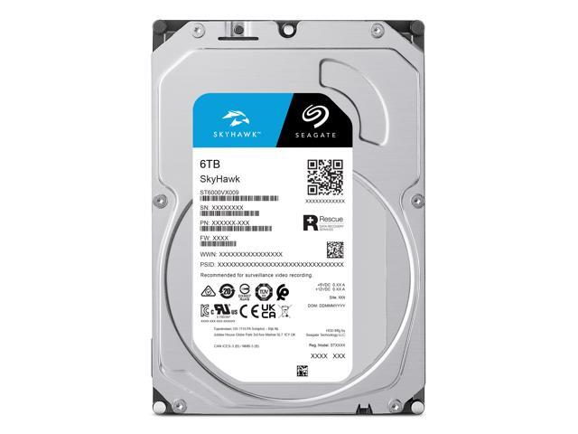 Seagate Skyhawk 6TB Video Internal HDD - 3.5 Inch SATA 6Gb/s 256MB Cache for (ST6000VX009)