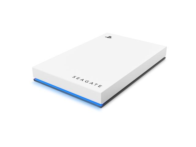 Seagate - Game Drive for PlayStation Consoles 5TB External USB 3.2 Gen 1 Portable Hard Drive with Blue LED Lighting - White - image 5