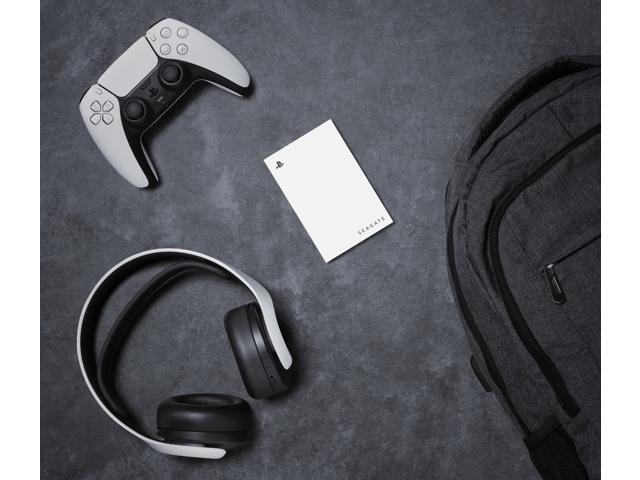 Seagate - Game Drive for PlayStation Consoles 5TB External USB 3.2 Gen 1 Portable Hard Drive with Blue LED Lighting - White - image 7