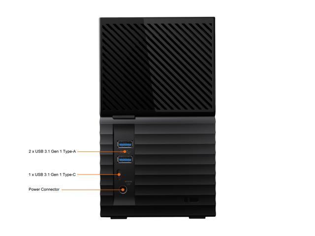 WD 20TB My Book Duo Desktop RAID External Hard Drive 256-Bit AES Encryption - USB 3.2 Gen1 (WDBFBE0200JBK-NESN)