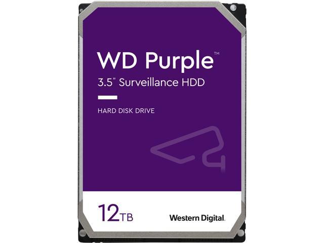 WD Purple WD121PURZ 12TB 7200 RPM 256MB Cache SATA 6.0Gb/s 3.5' Internal Hard Drive Bare Drive