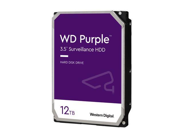 WD Purple WD121PURZ 12TB 7200 RPM 256MB Cache SATA 6.0Gb/s 3.5' Internal Hard Drive Bare Drive