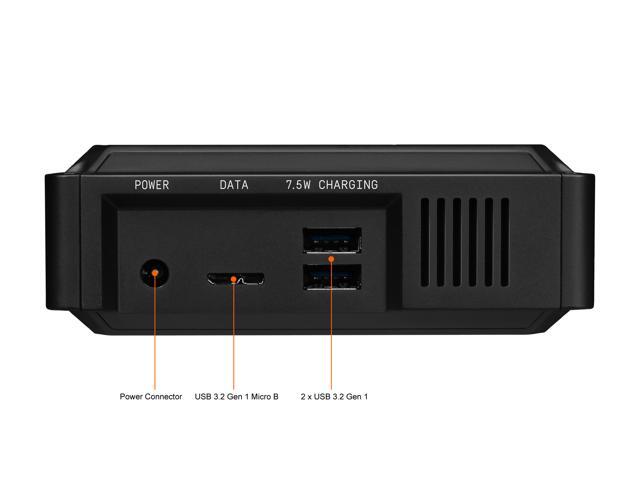WD - D10 8TB External USB 3.2 Gen 1 Portable Hard Drive - Black - image 10