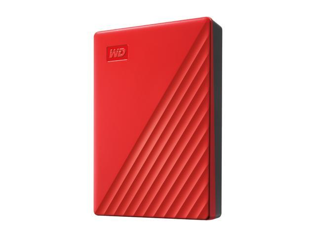 WD 4TB My Passport Portable Storage External Hard Drive USB 3.2 for PC/MAC Red (WDBPKJ0040BRD-WESN)