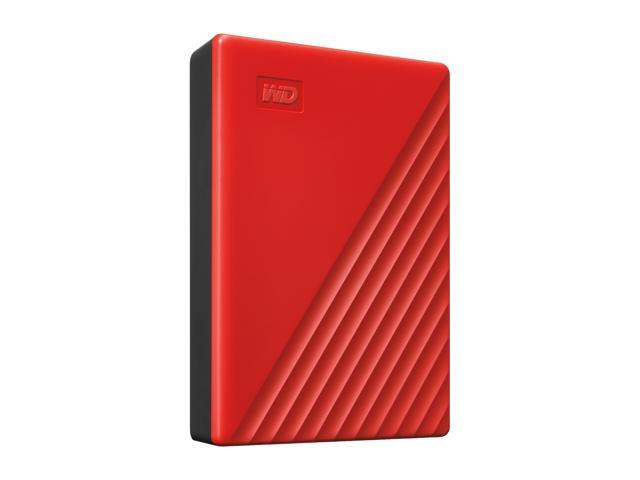WD 4TB My Passport Portable Storage External Hard Drive USB 3.2 for PC/MAC Red (WDBPKJ0040BRD-WESN)