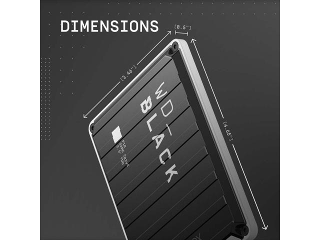 WD Black 2TB P10 Game Drive Portable External Hard Drive for Xbox USB 3.2 (WDBA6U0020BBK-WESN) Black with White Trim