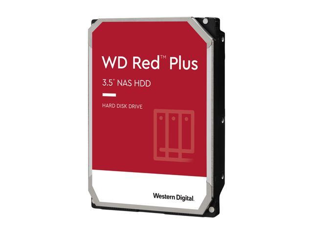 WD Red Plus 6TB NAS Hard Disk Drive - 5640 RPM Class SATA 6Gb/s, CMR, 128MB Cache, 3.5 Inch - WD60EFZX