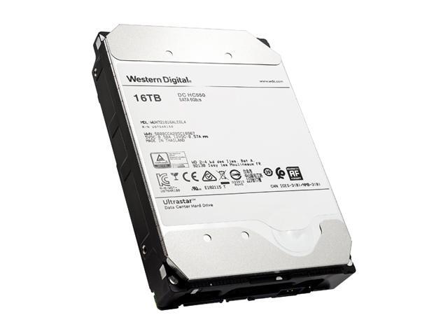 WD Ultrastar DC HC550 16TB Hard Drive 3.5' Internal 512MB SATA 7200 RPM 512E SE NP3 DC HC550 0F38462 (WUH721816ALE6L4)