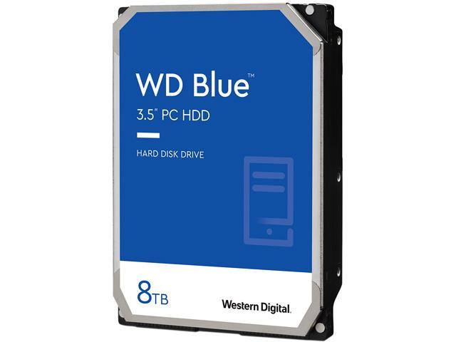 WD Blue WD80EAZZ 8TB 5640 RPM 128MB Cache SATA 6.0Gb/s 3.5' Internal Hard Drive