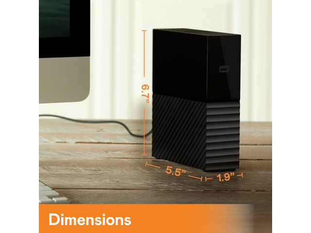WD My Book 22TB USB 3.0, Micro-B External Desktop Hard Drive Black