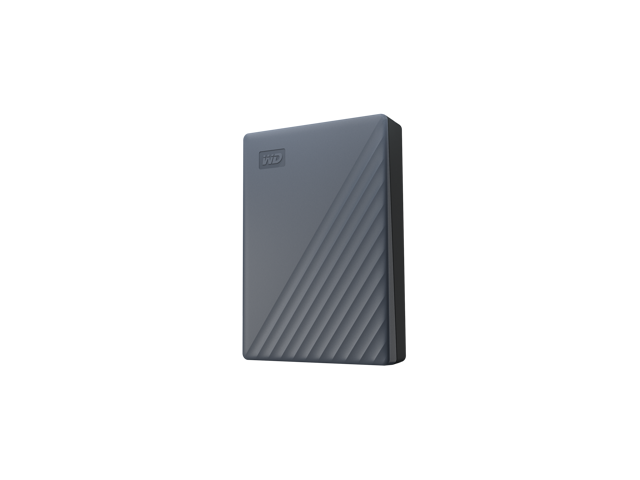 WD 6TB My Passport Hard Drives - Portable External USB-C(WDBY3J0060BGY-WESN) Silicon Grey