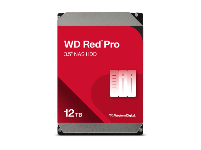 WD Red Pro WD122KFBX 12TB 7200 RPM 512MB Cache SATA 6.0Gb/s 3.5' Internal Hard Drive