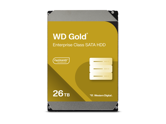WD Gold 26TB Enterprise Class Hard Disk Drive - 7200 RPM Class SATA 6Gb/s 512MB Cache 3.5 Inch - WD261KRYZ