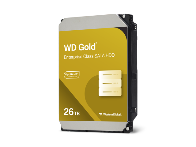 WD Gold 26TB Enterprise Class Hard Disk Drive - 7200 RPM Class SATA 6Gb/s 512MB Cache 3.5 Inch - WD261KRYZ