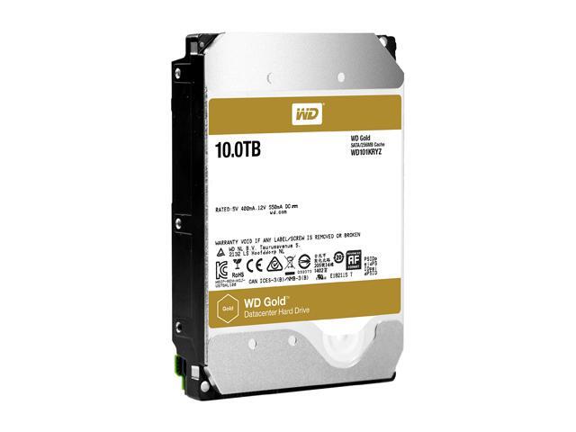 WD Gold 10TB Enterprise Class Hard Disk Drive - 7200 RPM Class SATA 6Gb/s 256MB Cache 3.5 Inch - WD101KRYZ