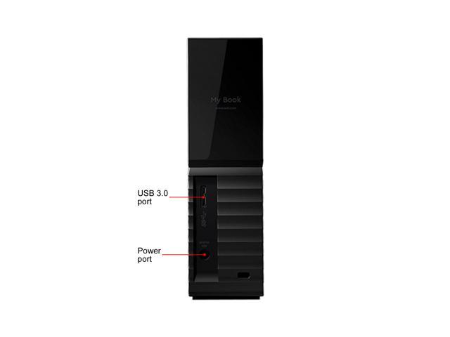 WD My Book 8TB Desktop External Hard Drive for Windows/Mac/Laptop, USB 3.0 Black (WDBBGB0080HBK-NESN)