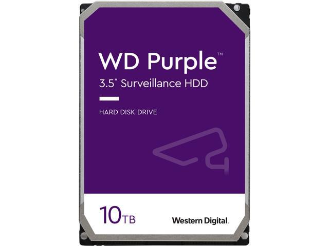 WD Purple WD100PURZ 10TB 5400 RPM 256MB Cache SATA 6.0Gb/s 3.5' Hard Drive Bare Drive