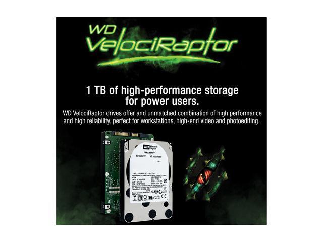 Western Digital WD VelociRaptor WD1000CHTZ 1TB 10000 RPM 64MB Cache SATA 6.0Gb/s 2.5' Enterprise Hard Drive Bare Drive