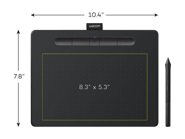 Wacom - Intuos Graphic Drawing Tablet for Mac, PC, Chromebook & Android (Medium) with Software Included (Wireless) - Black - image 4