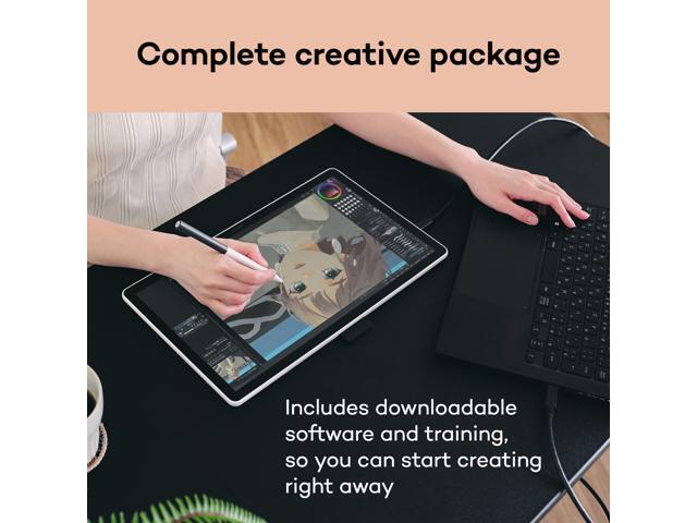 Wacom - One 14 (2025) Pen Display Drawing Tablet - White - image 6