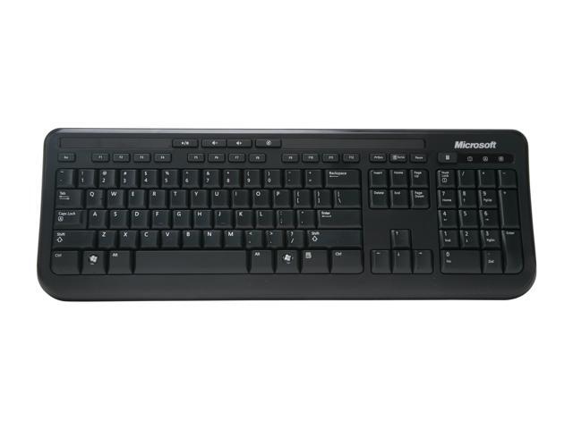 Microsoft Wired Desktop 600 (Black) - Wired Keyboard and Mouse Combo. USB Connectivity. Spill Resistant Design. Plug and Play