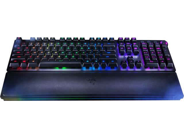 Razer Huntsman Elite Gaming Keyboard: Fast Keyboard Switches - Clicky Optical Switches - Chroma RGB Lighting - Magnetic Plush Wrist Rest.