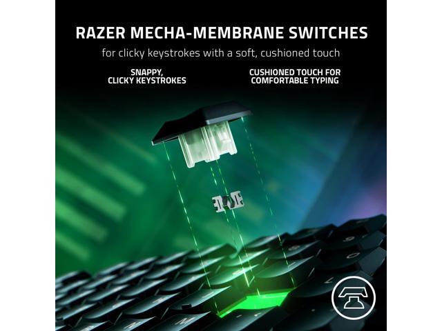 Razer - Ornata V3 Full-Size Wired Mecha-Membrane Gaming Keyboard with Chroma RGB Backlighting - Black - image 4