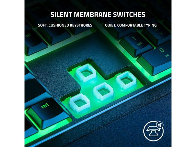 Razer - Ornata V3 X Full-Size Wired Membrane Gaming Keyboard with Chroma RGB Backlighting - Black - image 4