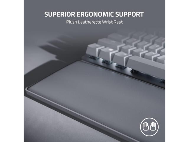 Razer Pro Type Ultra Wireless Mechanical Keyboard: Silent, Linear Switches - Ergonomic Design - HyperSpeed Technology - Connect up to 4 Devices -...