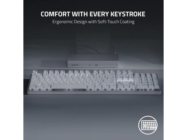 Razer Pro Type Ultra Wireless Mechanical Keyboard: Silent, Linear Switches - Ergonomic Design - HyperSpeed Technology - Connect up to 4 Devices -...