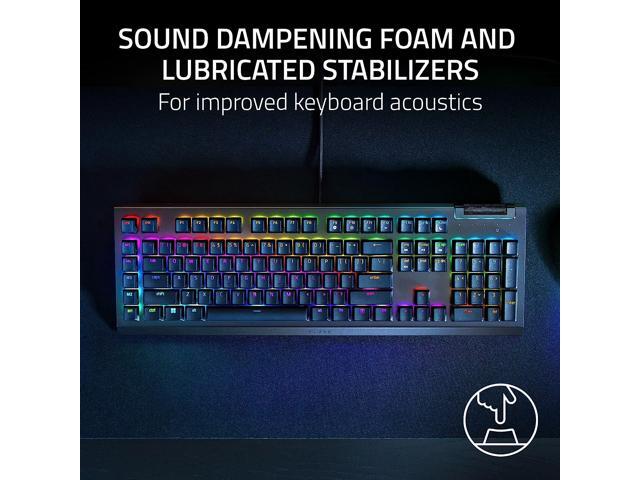 Razer - BlackWidow V4 X Full Size Wired Mechanical Green Clicky Switch Gaming Keyboard with Chroma RGB Backlighting - Black - image 8