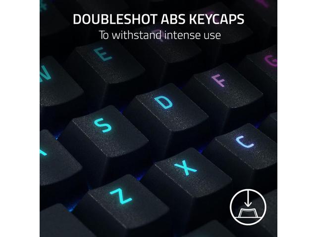 Razer - BlackWidow V4 X Full Size Wired Mechanical Green Clicky Switch Gaming Keyboard with Chroma RGB Backlighting - Black - image 7