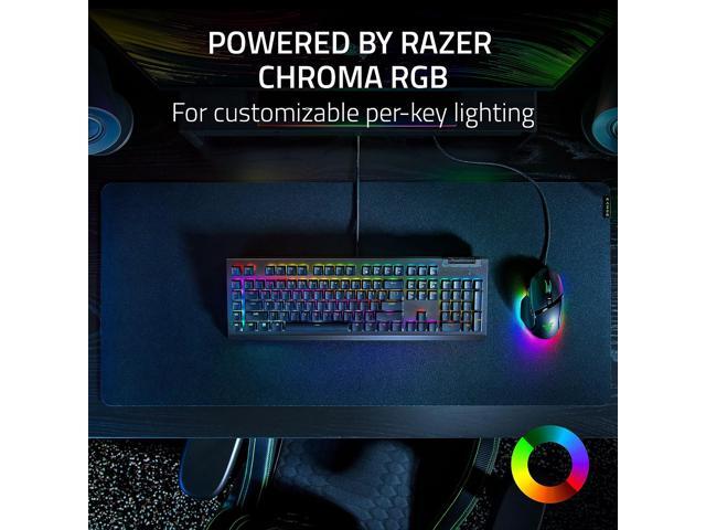 Razer - BlackWidow V4 X Full Size Wired Mechanical Green Clicky Switch Gaming Keyboard with Chroma RGB Backlighting - Black - image 6