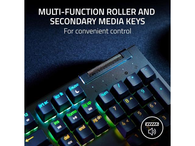 Razer - BlackWidow V4 X Full Size Wired Mechanical Green Clicky Switch Gaming Keyboard with Chroma RGB Backlighting - Black - image 5