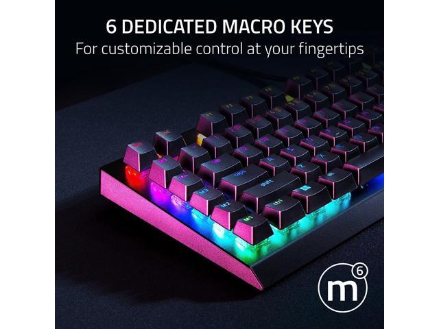 Razer - BlackWidow V4 X Full Size Wired Mechanical Green Clicky Switch Gaming Keyboard with Chroma RGB Backlighting - Black - image 4