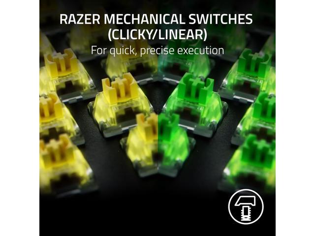 Razer - BlackWidow V4 X Full Size Wired Mechanical Green Clicky Switch Gaming Keyboard with Chroma RGB Backlighting - Black - image 3