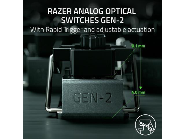 Razer - Huntsman V3 Pro Full Size Wired Analog Optical Linear Switch Gaming Keyboard with Snap Tap - Black - image 6