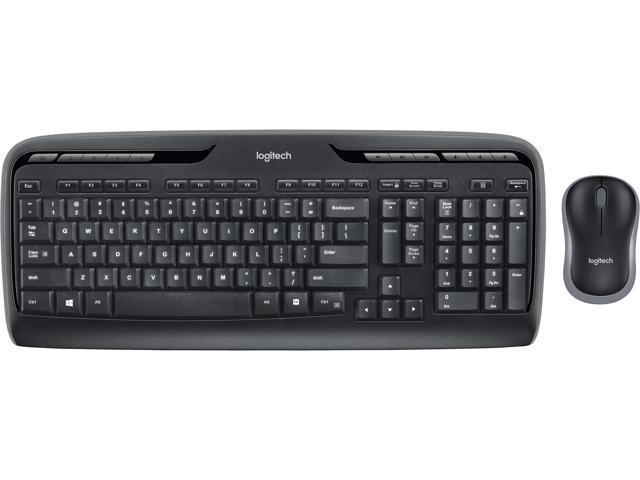 Logitech MK320 Wireless Desktop Keyboard and Mouse Combo - Entertainment Keyboard and Mouse, 2.4GHz Encrypted Wireless Connection, Long Battery Life